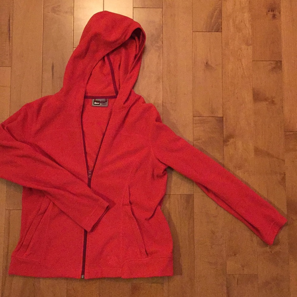 REI fleece zip up jacket.